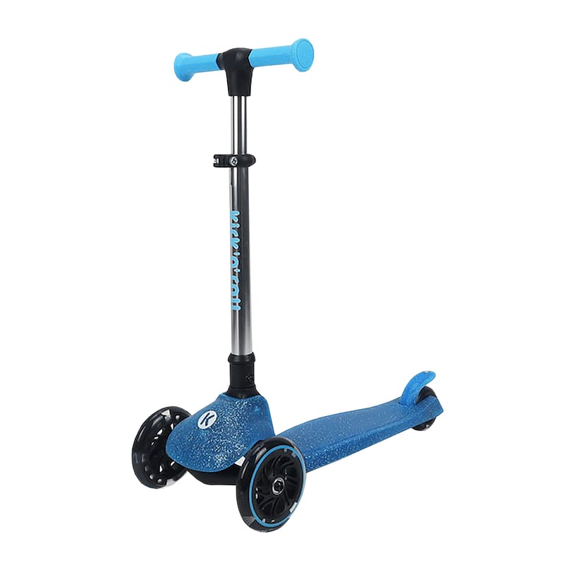 Lucky Baby Kick "N" Roll K4 Foldable Glow In Dark Kick Scooter - Blue
