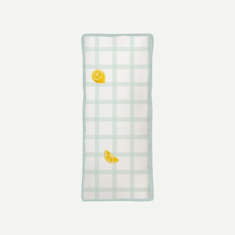 Elly Milley (PILLOW & CASE) Signature Air Bamboo™ Bedtime First Friend BFF Pillow - Gingham Green Lemon