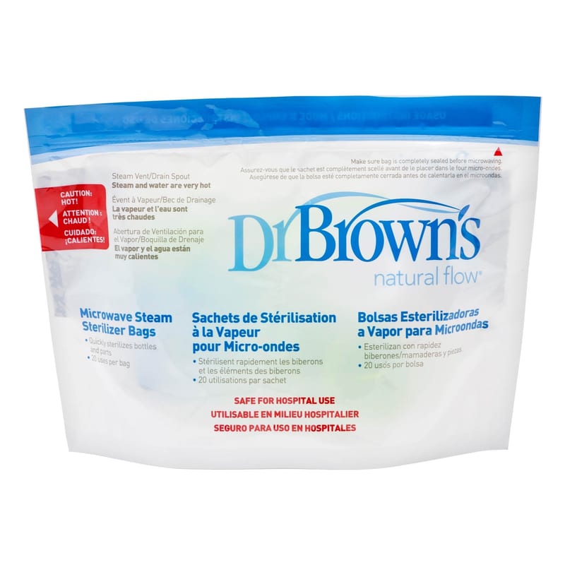 Dr. Brown's Microwave Steam Sterilizer Bags 5 Pack