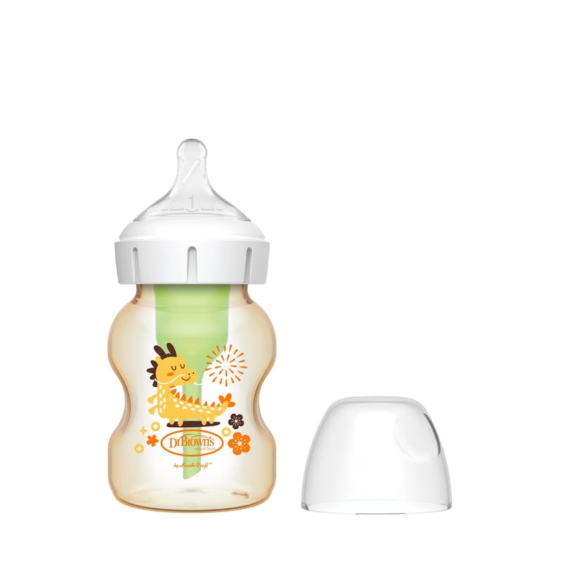 Dr. Brown's Options+ Wide Neck PPSU Baby Bottle 150ml Dragon
