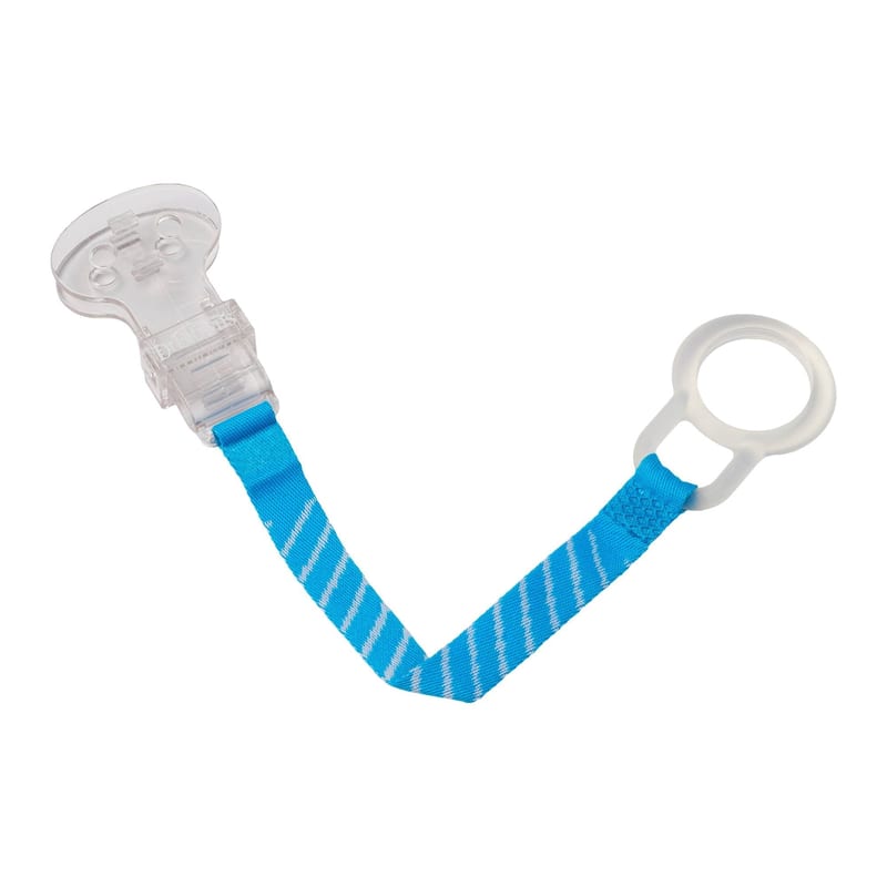 Dr. Brown's Soother Clip Universal Pacifier Holder Fabric Striped