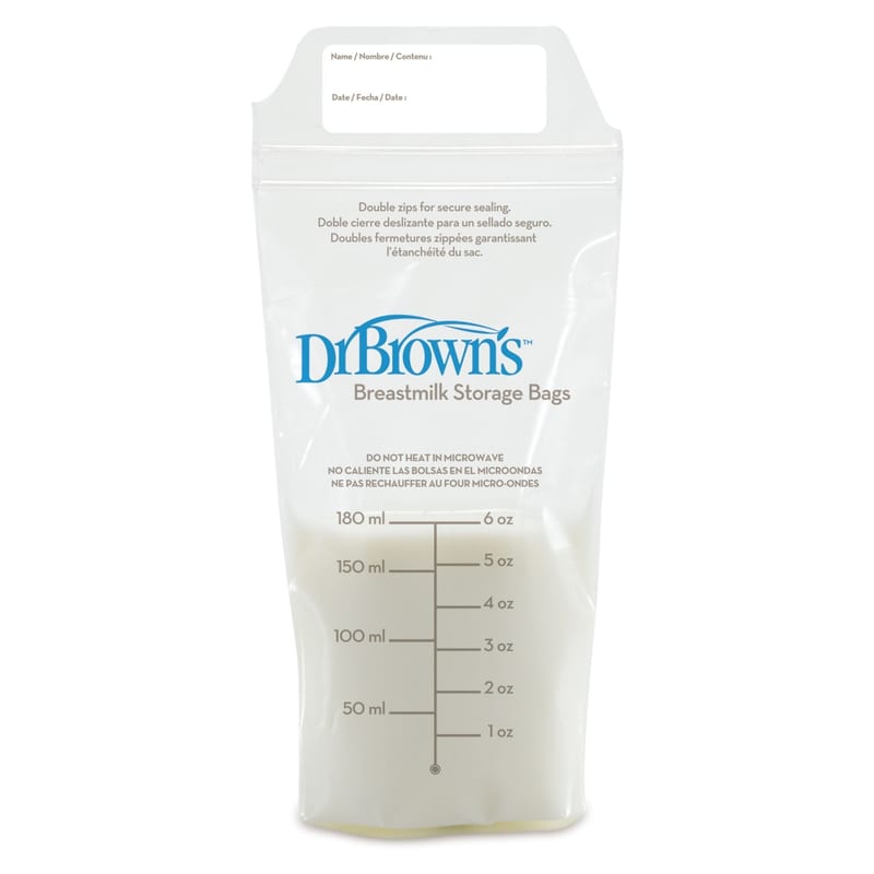 Dr Brown's Breastmilk Storage Bags (6OZ/180ml) 25 Pack