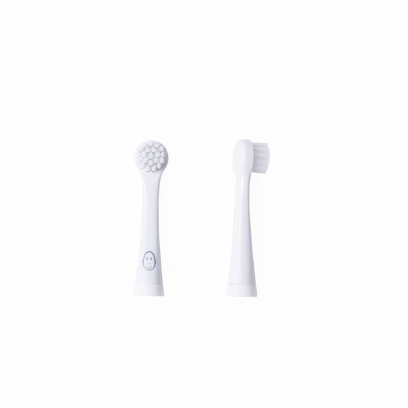 Matchstick Monkey Toothbrush Replacement Heads - White