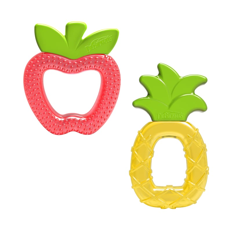 Dr. Brown's AquaCool Water-Filled Teether Pineapple and Apple 2 Pack