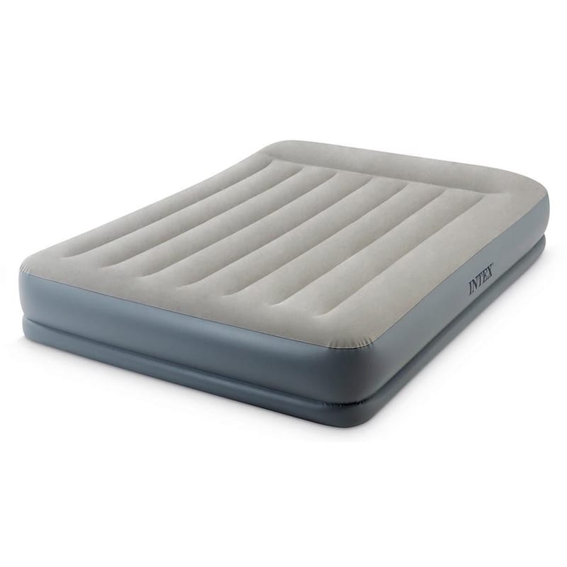 INTEX Pillow Rest Mid-Rise Airbed with Internal Pump - Queen Size