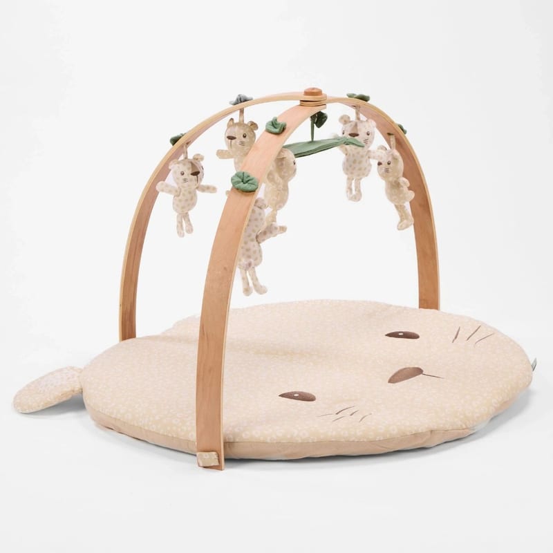 Tutti Bambini Luxury Wood & Muslin Playgym - Love Cats