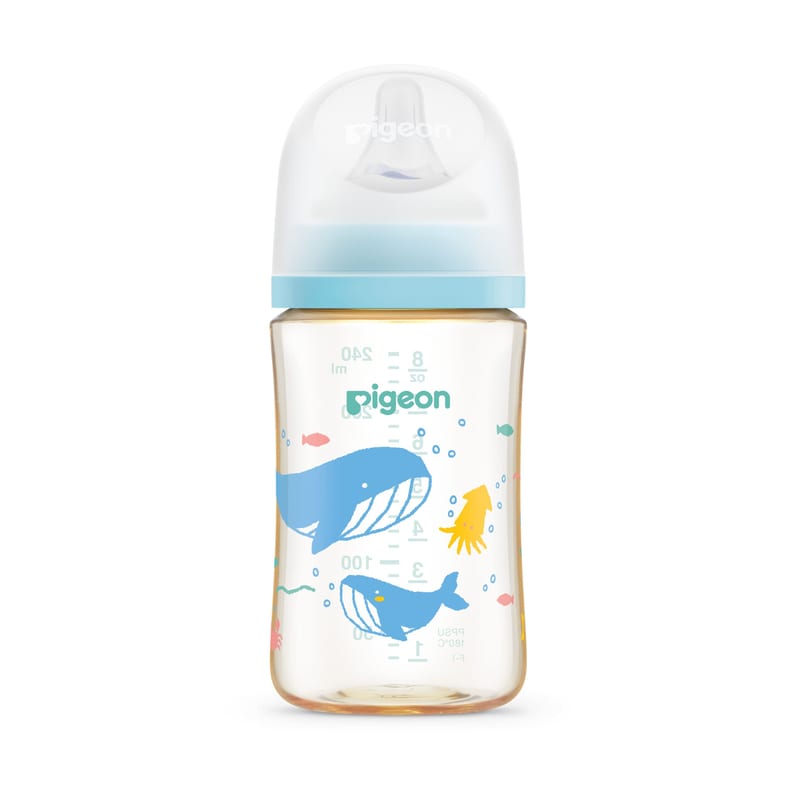 Pigeon SofTouch PPSU Nursing Bottle 240ml Ocean Dive M Nipple