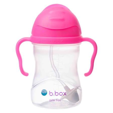 B.Box Sippy Cup Neon - Pink Pomegranate (NEW Upgraded 2019)