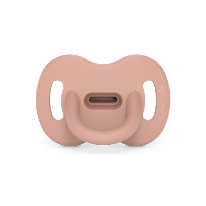 Suavinex Colour Essence All Silicone Soother with SX Pro Physiological Teat 6-18M - Nude