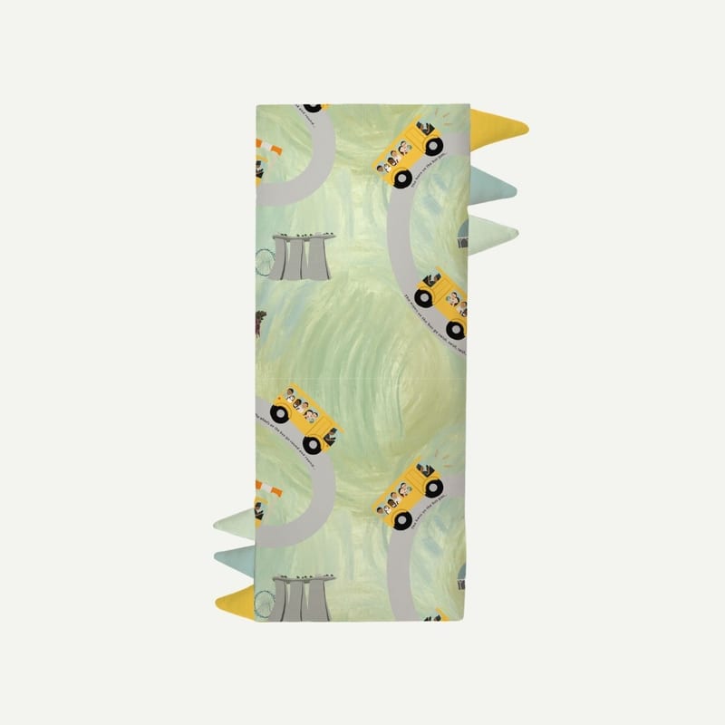 Elly Milley (PILLOW & CASE) Signature Air Bamboo™ Bedtime First Friend BFF Pillow - Wheels on the Bus