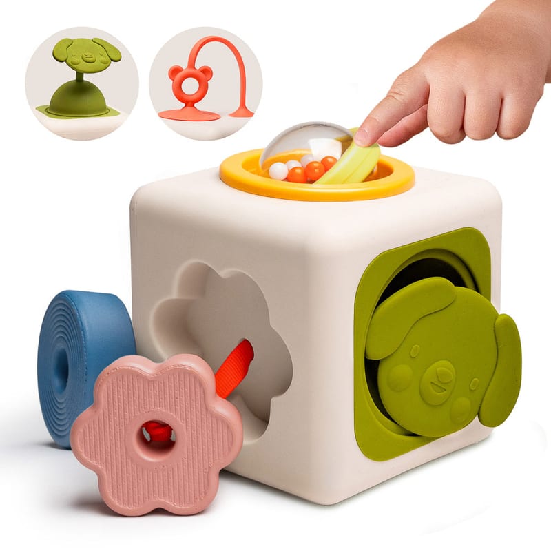 Taf Toys Peek & Play Cube – Baby Sensory & Motor Skills Toy | 6 months+