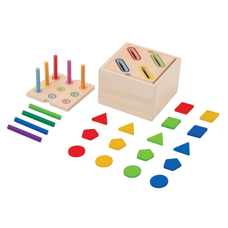 Lucky Baby Hi Pando HP109 Montessori Educative Learning Wooden Sorting Box