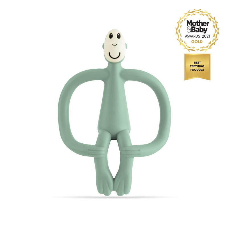Matchstick Monkey Original Teething Toy With Tail - Mint Green