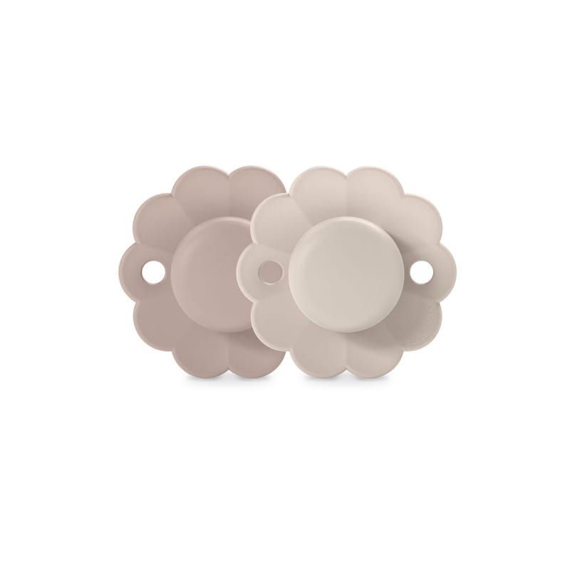 Suavinex Wonder Soother 0-6 Months 2 Pack - Pale Mauve/Mauve Chalk