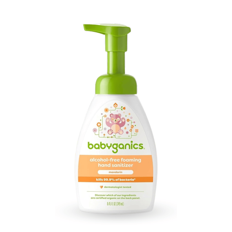 Babyganics alcohol-free foaming hand sanitizer, mandarin