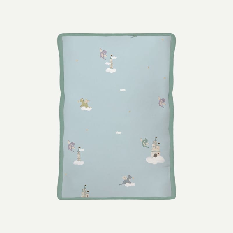 Elly Milley (PILLOW & CASE) Signature Air Bamboo™ BFF Head Pillow - Blue Dreamy Dragon