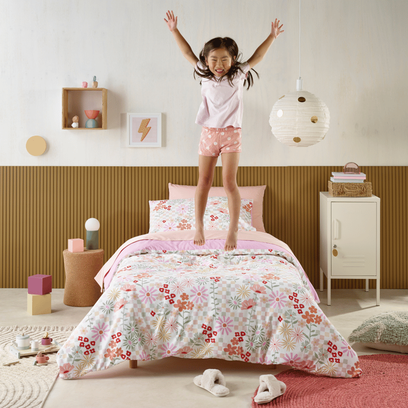 Staydry Kids Waterproof Quilt Cover set - Blooms