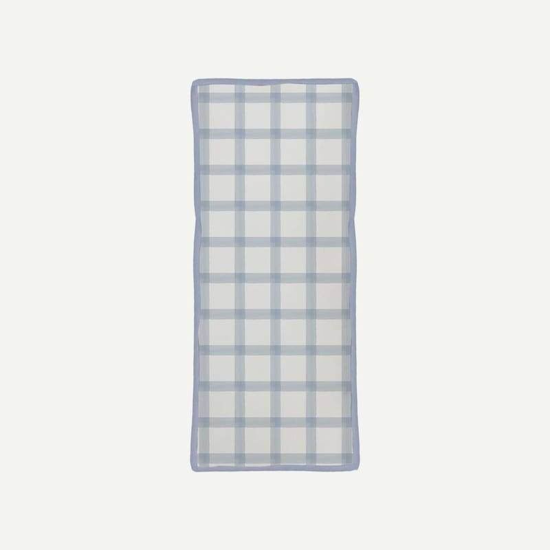 Elly Milley (PILLOW & CASE) Signature Air Bamboo™ Bedtime First Friend BFF Pillow - Gingham Serene Sky