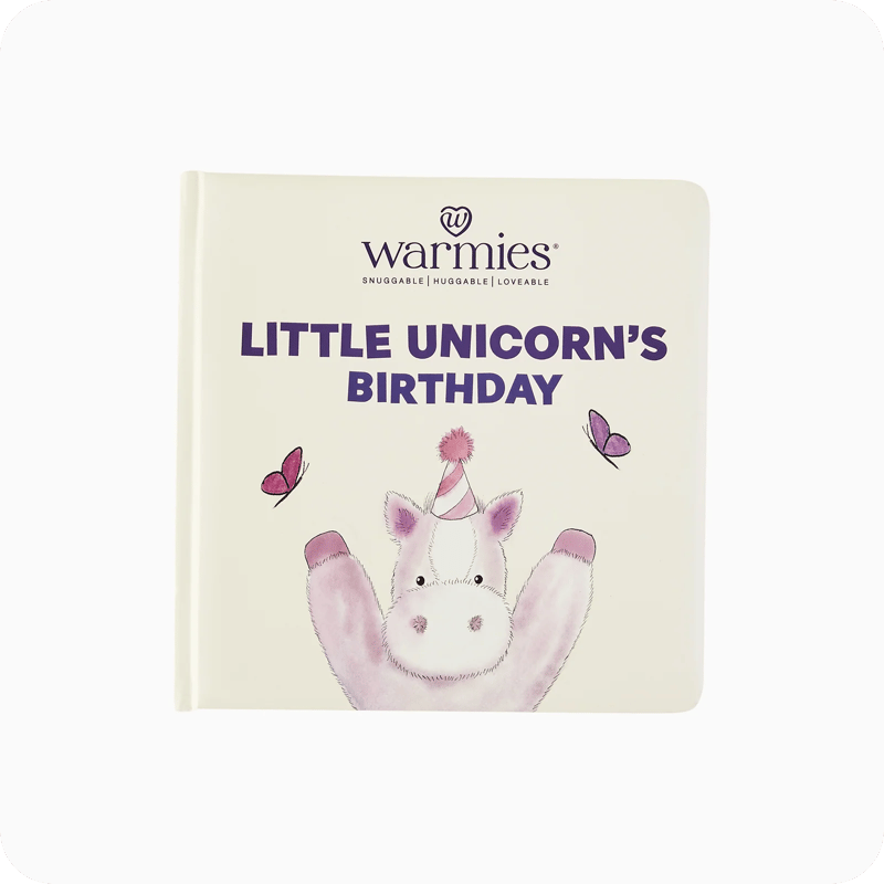 Warmies Board Book Little Unicorn's Birthday