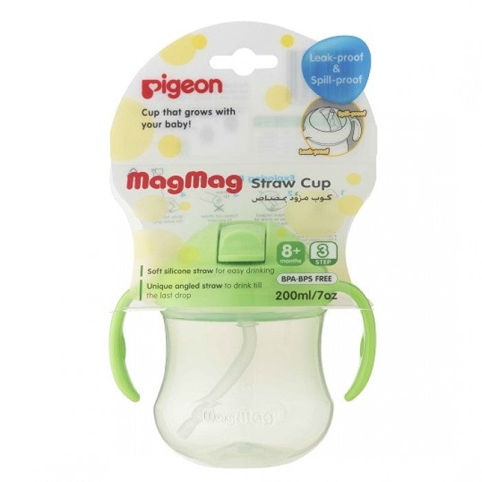 Pigeon MagMag Straw Cup (for 8 months onwards) Green