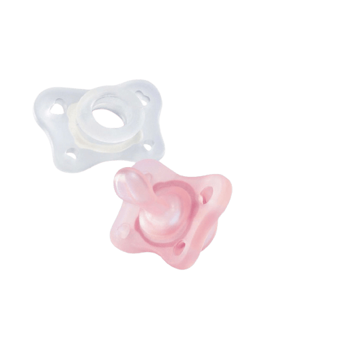Chicco Mini Soft Silicone Soother 2PCS Girl