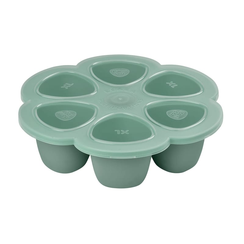 Beaba Multiportions Silicone Freezer Tray 6 x 150ml - Sage Green