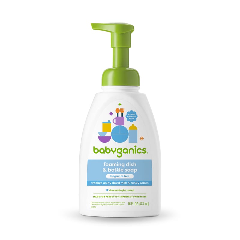 Babyganics foaming dish & bottle soap, fragrance free