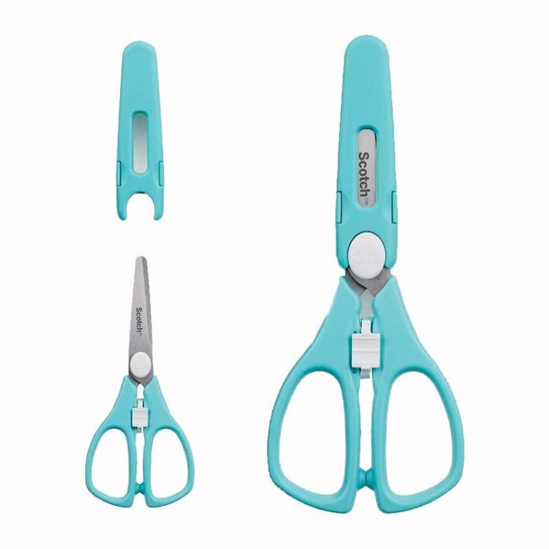 3M Scotch Portable Anti-Bacterial Food Scissors For Baby Food - Teal