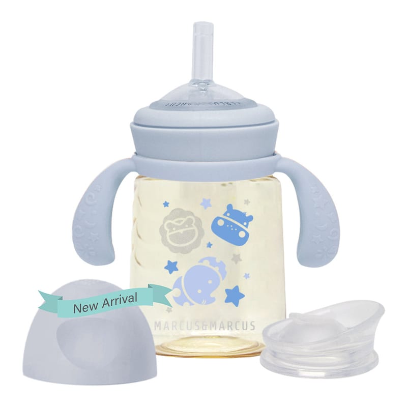 Marcus & Marcus PPSU Transition Trainer Bottle Set – Baby Sippy Cup Training Bottle