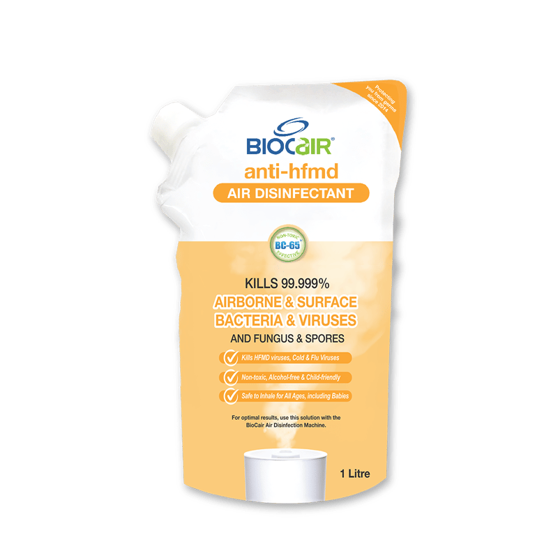 BioCair Anti-HFMD BioActive Air Purifying Solution, 1 Litre