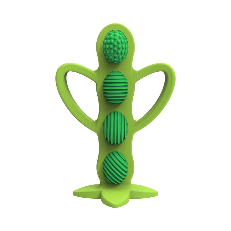 Dr. Brown's Peapod Infant Silicone Teething Toothbrush Green