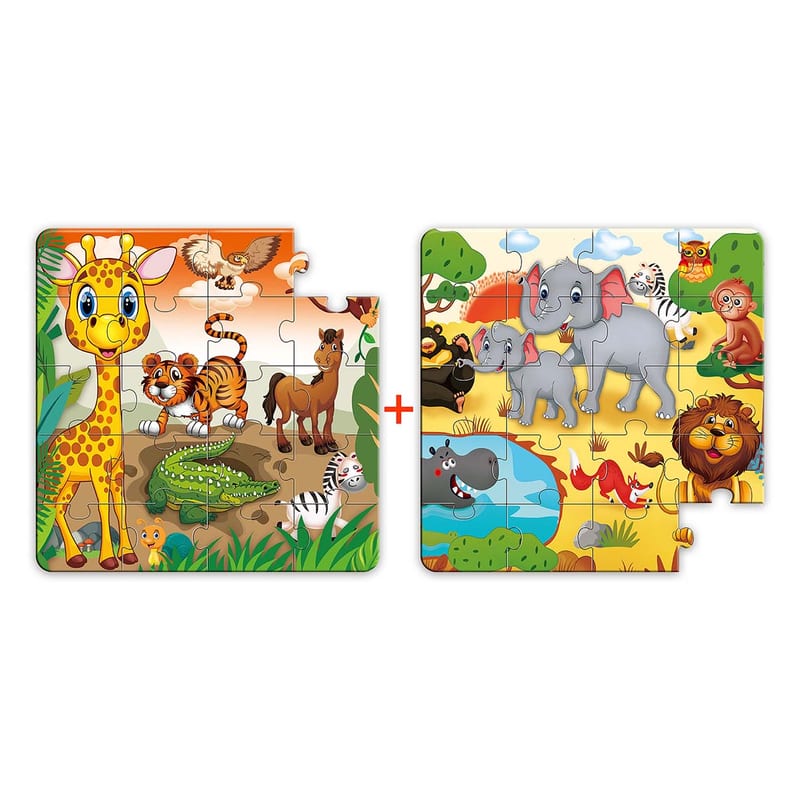 Lucky Baby Montessori Educative Magnetic Jigsaw Puzzle 40pcs (4 Design Option)