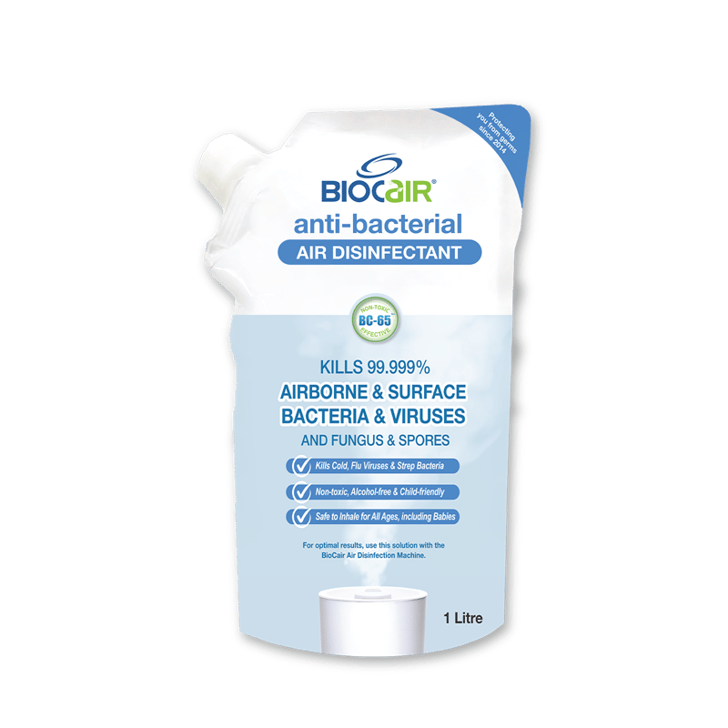 BioCair Anti-Bacterial Disinfectant Air Purifying Solution, 1 Litre