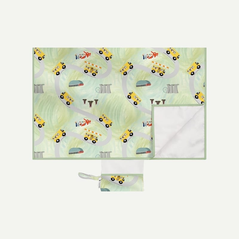 Elly Milley EasyPack Diaper Changing Mat - Wheels on the Bus