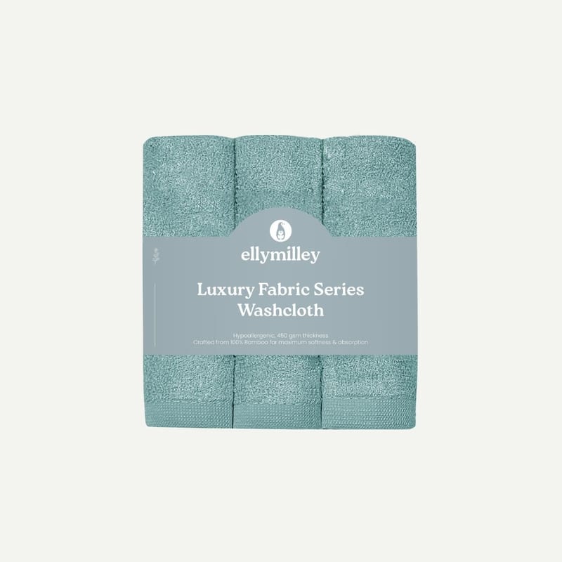 Elly Milley Luxury Fabric Series Wash Cloth - Mint