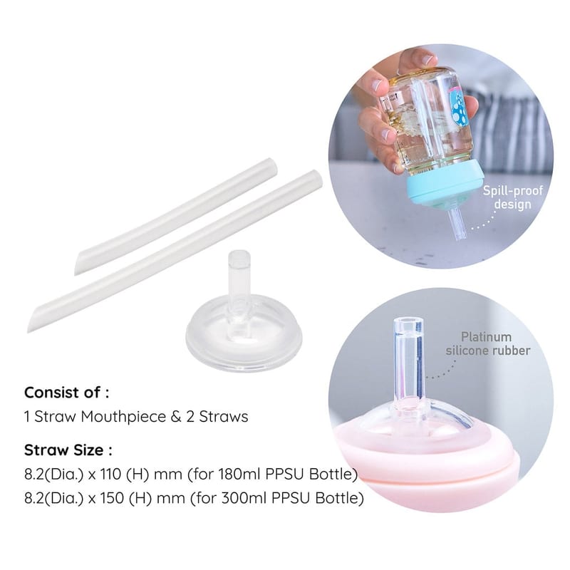 Marcus & Marcus Silicone Straw Replacement Set