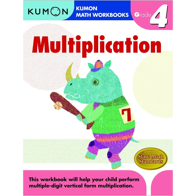 Kumon Math Workbooks Grade 4 Multiplication