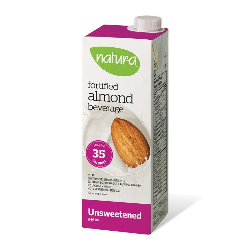 Natur-a Enriched Almond Beverage - Unsweetened, 946 ml.