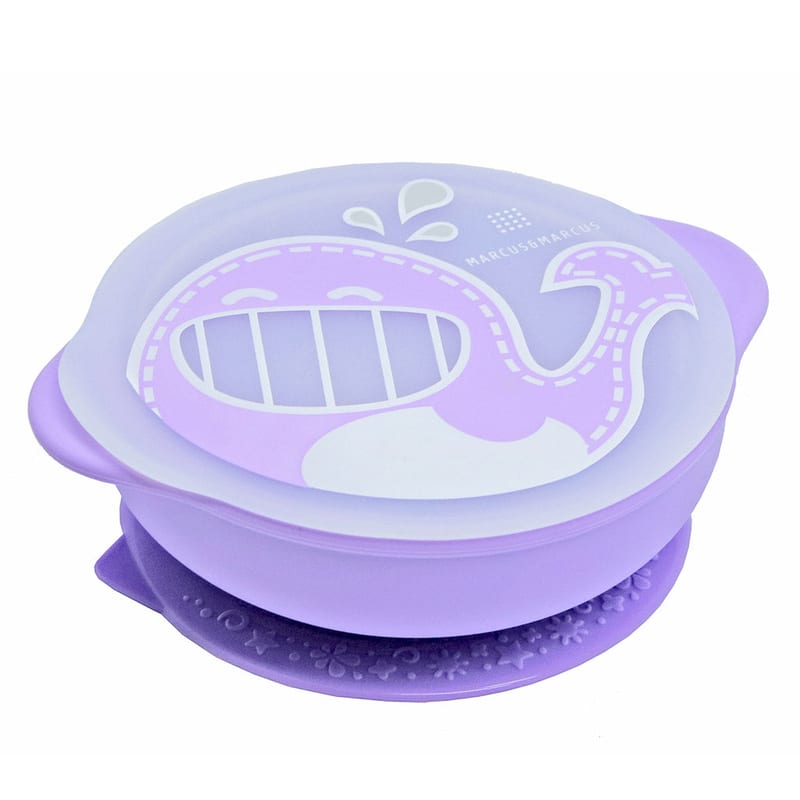 Marcus & Marcus Suction Bowl with Lid – Silicone Baby Feeding Bowl - Willo