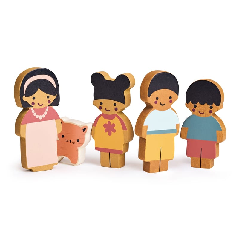 Mentari Toys Doll Family with Cat