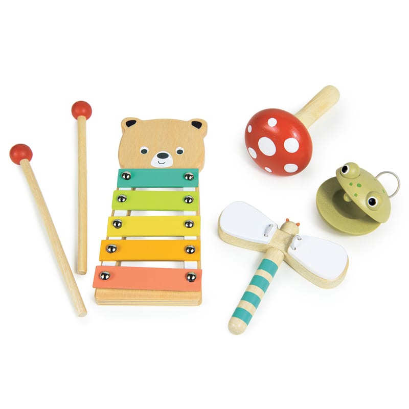 Mentari Toys Wooden Woodland Music Set for Kids