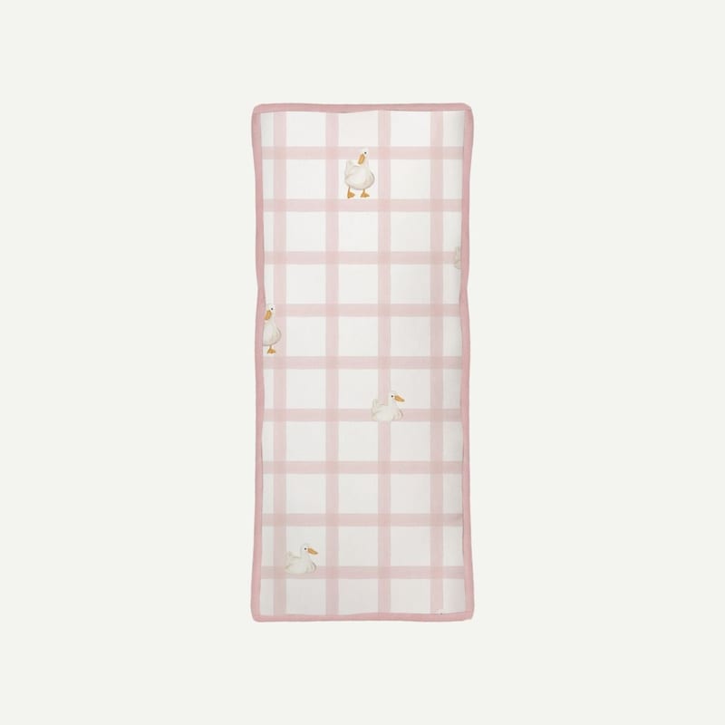 Elly Milley (PILLOW & CASE) Signature Air Bamboo™ Bedtime First Friend BFF Pillow - Gingham Pink Ducky