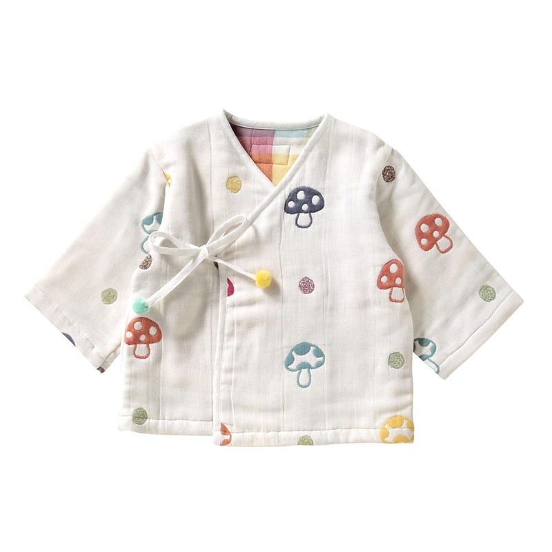 Hoppetta Champignon Fukufuku 6-Gauze Night Robe