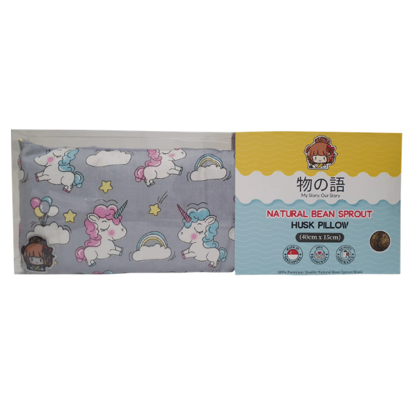 物の語 My Story Signature Bean Spout Husk Pillow - Gray Unicorn