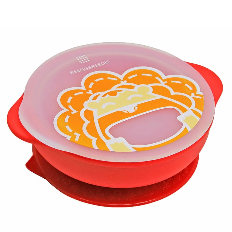 Marcus & Marcus Suction Bowl with Lid – Silicone Baby Feeding Bowl - Marcus
