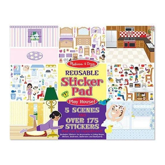 Melissa & Doug Reusable Sticker Pad - Play House