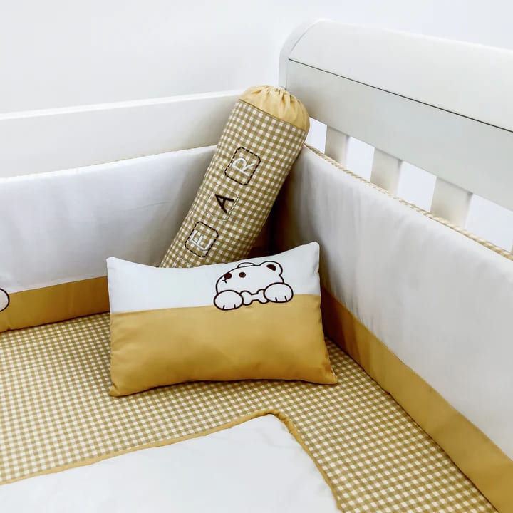 Palette Box 100% Cotton Pillow & Bolster Set, Honey Bear