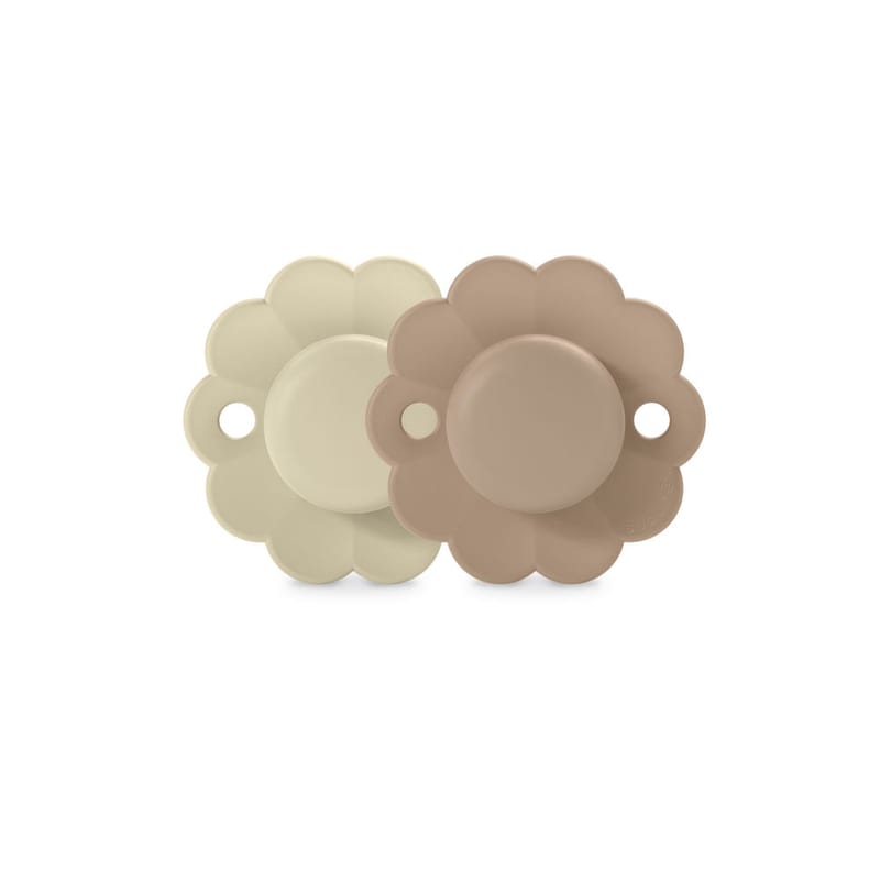 Suavinex Wonder Soother 0-6 Months 2 Pack - Whitecap Grey/Cork