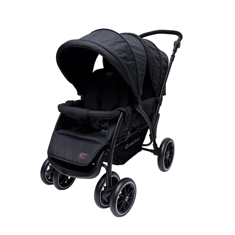Lucky Baby City Dou Plus Twin Stroller (2 Colour Option)