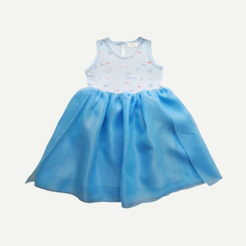 Elly Milley TENCEL™ Organic Cotton / Flora Dress - Pup Meadow
